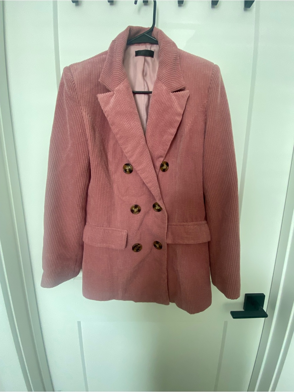 Pink Corduroy Style Blazer